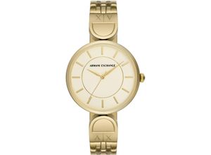 4064092271294 - Quarzuhr ARMANI EXCHANGE Armbanduhren goldfarben (gelbgoldfarben) Damen Quarzuhren Armbanduhr Damenuhr analog Edelstahlarmband