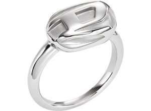 4064092271362 - Fingerring DIESEL RING DX1485040 Fingerringe Gr 20 Edelstahl silberfarben (edelstahlfarben) Damen