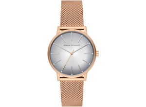 4064092271423 - Quarzuhr ARMANI EXCHANGE Armbanduhren goldfarben (roségoldfarben) Damen Quarzuhren Armbanduhr Damenuhr analog Edelstahlarmband