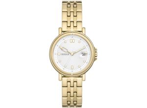 4064092274004 - Quarzuhr SKAGEN SIGNATURE LILLE SPORT Armbanduhren goldfarben Damen Quarzuhren Armbanduhr Damenuhr Datum Edelstahlarmband