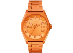 4064092280401 - Quarzuhr DIESEL SCRAPER Armbanduhren orange Herren Armbanduhr Herrenuhr