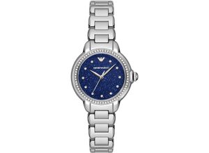 4064092292428 - Quarzuhr EMPORIO ARMANI Armbanduhren silberfarben Damen Armbanduhr Damenuhr Edelstahlarmband analog