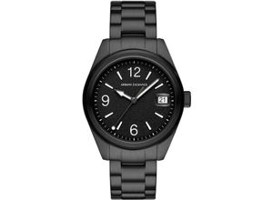 4064092294187 - Quarzuhr ARMANI EXCHANGE Armbanduhren schwarz Damen Armbanduhr Damenuhr Herrenuhr Edelstahlarmband analog Tag