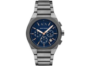 4064092294354 - Chronograph ARMANI EXCHANGE Armbanduhren grau (anthrazit) Herren Armbanduhr Herrenuhr Edelstahlarmband analog Tag Stoppfunktion