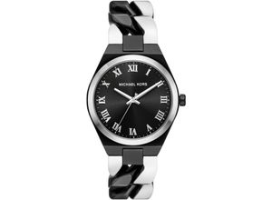 4064092297003 - Quarzuhr MICHAEL KORS LENNOX MK 7502 Armbanduhren schwarz (schwarz silberfarben) Damen Armbanduhr Damenuhr analog Edelstahlarmband Exklusiv bei uns