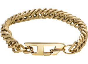 4064092297898 - Armband DIESEL Schmuck Geschenk Edelstahl Armschmuck Armkette CHAIN DX1511710 Armbänder Gr Edelstahl goldfarben (gelbgoldfarben)