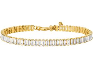 4064092310993 - Armband MICHAEL KORS Schmuck Geschenk Metall Armkette Tennis MKJ8415CZ710 Armbänder Gr Metall goldfarben (gelbgoldfarben kristallweiß kristallweiß) Damen mit Zirkonia (synth)