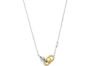 4064092311310 - Kette mit Anhänger MICHAEL KORS Schmuck Geschenk Silber 925 Halskette Astor Link MKC1734CZ931 Halsketten Gr Silber 925 (Sterlingsilber) Länge 455 cm Breite 1 mm goldfarben (silberfarben gelbgoldfarben kristallweiß) Damen mit Zirkonia (synth)