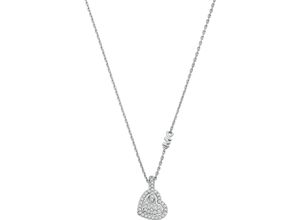 4064092311327 - Kette mit Anhänger MICHAEL KORS Schmuck Geschenk Silber 925 Halskette Pavé Herz Charm MKC1747CZ040 Halsketten Gr Silber 925 (Sterlingsilber) Länge 43 cm Breite 1 mm silberfarben (silberfarben kristallweiß) Damen mit Zirkonia (synth)