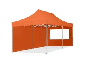 4064108036442 - 3x6m Aluminium Faltpavillon inkl 2 Seitenteile orange - (59028)