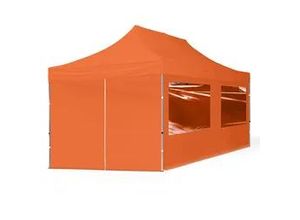 4064108036459 - 3x6m Aluminium Faltpavillon inkl 4 Seitenteile orange - (59029)