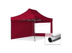 4064108037883 - 3x45m Aluminium Faltpavillon inkl 2 Seitenteile rot - (600212)