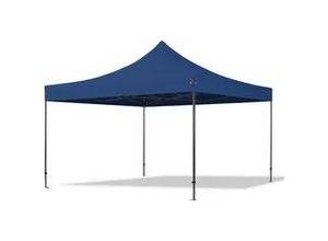 4064108056730 - 4x4m Stahl Faltpavillon ohne Seitenteile blau - (600090)