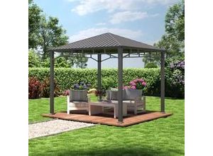 4064108123104 - Sunset 3x3 m Hardtop Gartenpavillon ohne Seitenteile - (301351)