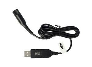 4064115040616 - Vhbw - Ladekabel kompatibel mit Braun Flex 850 Rasierer - Netzkabel 120 cm