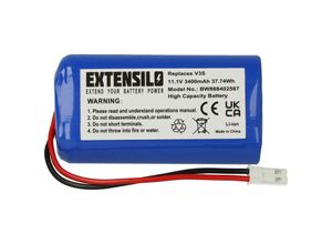 4064115043525 - Akku Ersatz für Electropan icp 186500-22F-M-3S1P-S für Staubsauger (3400mAh 111V Li-Ion) - Extensilo