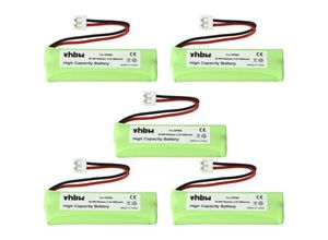 4064115045918 - 5x Akku kompatibel mit Medion MD83242 MD83282 schnurlos Festnetz Telefon (500mAh 24V NiMH) - Vhbw