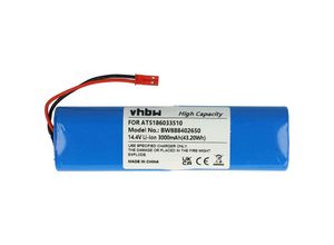 4064115046113 - Akku Ersatz für Ariete AT5186033510 für Staubsauger (3000mAh 144V Li-Ion) - Vhbw