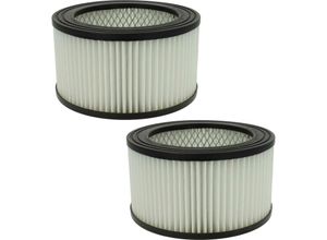 4064115055788 - Filterset 2x Staubsaugerfilter Ersatz für TecTake 400563 für Aschesauger - hepa Filter Allergiefilter - Vhbw