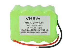 4064115059106 - Akku kompatibel mit Euro Pro Shark EV729 Pet Perfect Bagless SV70 SV70 Pet Perfect Staubsauger (2500mAh 144V NiMH) - Vhbw