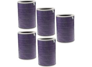 4064115078107 - 5x hepa Filter kompatibel mit Xiaomi Mi Air Purifier 2S Luftreiniger - Ersatz-Filter mit integriertem Aktivkohle-Filter antibakteriell - Vhbw