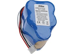 4064115082876 - Akku kompatibel mit Ecovacs Deebot D66 D68 D650 D660 D680 Staubsauger (2500mAh 6V NiMH) - Vhbw