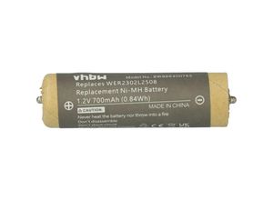 4064115122510 - Akku Ersatz für Panasonic WER2302L2508 für Rasierer Haarschneider (700mAh 12V NiMH) - Vhbw