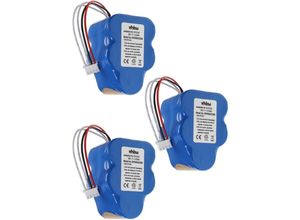 4064115144383 - 3x Akku kompatibel mit Ecovacs Deebot D73 D76 D710 D720 D730 D760 Staubsauger (3000mAh 6V NiMH) - Vhbw