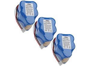 4064115144512 - Vhbw - 3x Akku kompatibel mit Hoover RVC0010 RVC0011 RVC0011-001 Staubsauger (2500mAh 6V NiMH)