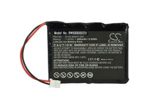 4064115898255 - Akku Ersatz für Mediaid 0132-60007-000 für Medizintechnik (800mAh 74V Li-Ion) - Vhbw