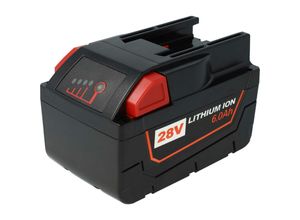 4064115899641 - Akku Ersatz für aeg   Milwaukee M28 bx mc 28 MC28 v für Elektrowerkzeug Staubsauger (6000 mAh Li-Ion 28 v) - Extensilo