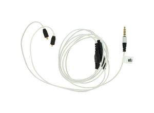 4064115924237 - Audio aux Kabel kompatibel mit Westone ES30 ES50 ES60 um Pro 10 um Pro 20 Kopfhörer - Audiokabel 35 mm Klinkenstecker 120 cm Silber - Vhbw