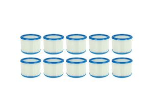 4064115933024 - Filterset 10x Faltenfilter kompatibel mit Bosch gas 15 gas 20 gas 16 gas 17 gas 18 gas 19 Staubsauger - Filter Patronenfilter - Vhbw