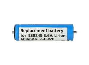 4064115971934 - Akku kompatibel mit Panasonic ER-FGP84 ER-FGP86 ER-GP62 ER-HGP80 ER-HGP82 ER-HGP84 Rasierer (680 mAh 36 v Li-Ion) - Vhbw