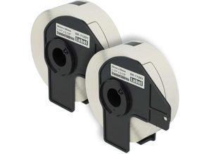 4064115991963 - Vhbw - Set 2x Etiketten-Rolle 27mm x 90mm kompatibel mit Brother pt QL-800 QL-820NWB QL-810W QL720NW Etiketten-Drucker