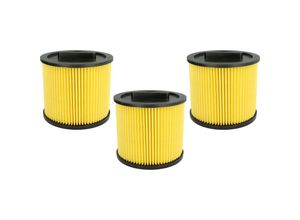 4064115996739 - Vhbw - Filterset 3x Faltenfilter kompatibel mit Einhell te-vc 36 25 Li S-Solo Staubsauger - Filter Patronenfilter Papier Kunststoff schwarz gelb 4064115996739 - Vhbw - Filterset 3x Faltenfilter kompatibel mit Einhell te-vc 36 25 Li S-Solo Staubsauger - Filter Patronenfilter Papier Kunststoff schwarz gelb