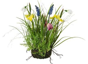 4064118140740 - Kunstblume Frühlingsmix im Erdballen Frühlingsblüher my home Höhe 30 cm bunt