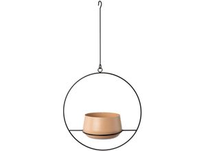 4064118142607 - Übertopf CREATIV HOME Pflanzgefäß braun (caramel) B36cm H36cm T18cm Metall Pflanzgefäße