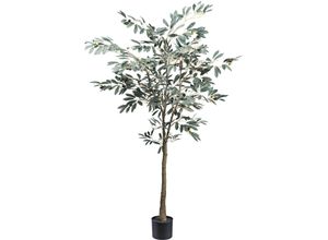 4064118181835 - Kunstbaum CREATIV GREEN Olive grün H150cm Kunststoff Kunstpflanzen mit detailgetreuer Gestaltung
