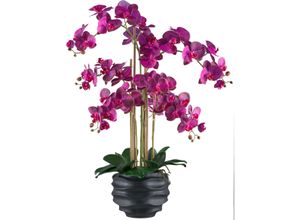 4064118240969 - Kunstorchidee CREATIV GREEN Orchidee Phalaenopsis Kunstpflanzen Gr H 90 cm 1 St lila im Design-Topf