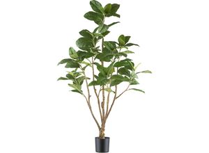 4064118241300 - Kunstbaum CREATIV GREEN Ficus moclame Kunstpflanzen Gr H 115cm grün mit detailgetreuem Blattwerk