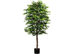 4064118241560 - Kunstpflanze CREATIV GREEN Ficus benjamini Kunstpflanzen Gr H 210 cm 1 St grün mit Naturstamm