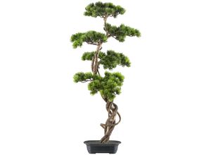 4064118241850 - Kunstbonsai CREATIV GREEN Bonsai Kiefer grün B40cm H90cm Kunststoff Kunstpflanzen mit elegantem Stamm