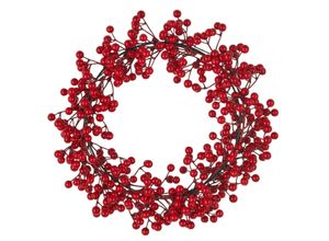 4064118327547 - Adventskranz Kranz rot H8cm Ø30cm Kunststoff LEGER HOME BY LENA GERCKE Dekokränze mit zahlreichen Beeren
