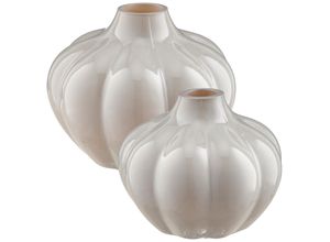 4064118327585 - Tischvase Vase braun (macchiato) H13cm Ø16cm Glas LEGER HOME BY LENA GERCKE Vasen im eleganten Design
