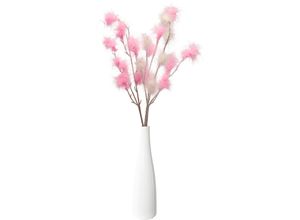 4064118351900 - Tischvase CREATIV HOME Vase mit Federzweigen rosa (weiß rosa) H27cm Ø75cm Vasen für die moderne Einrichtung 4064118351900 - Tischvase CREATIV HOME Vase mit Federzweigen rosa (weiß rosa) H27cm Ø75cm Vasen für die moderne Einrichtung