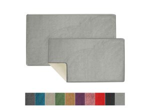 4064149043386 - floordirekt Badematte Carousel Silber