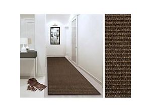 4064149075615 - Sisal-Teppich Floordirekt STEP Sylt Dunkelbraun Sisal 660 x 1000 mm