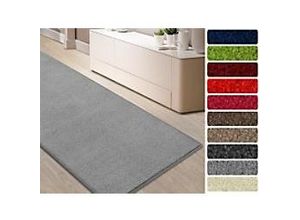 4064149137696 - Velours-Teppich Floordirekt STEP Dynasty Velours Silbergrau Polypropylen 660 x 1000 mm