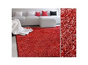 4064149261735 - Hochflorteppich Floordirekt STEP Bali Rot Polypropylen 660 x 1000 mm